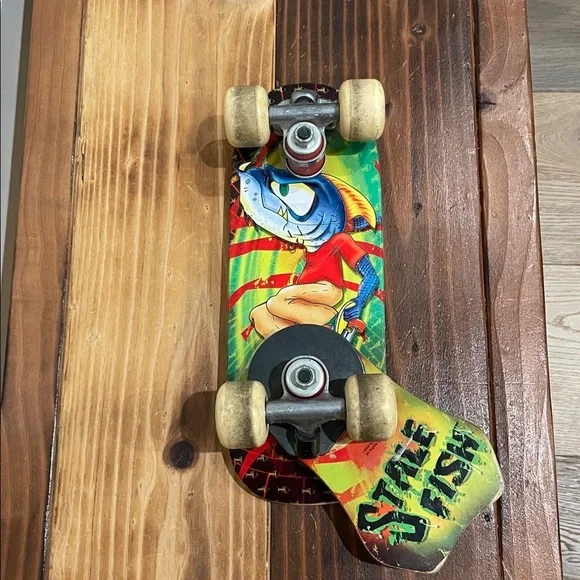 Rat Tailz Vintage Mini Rideable Skateboard Flip Out Tail Stale Fish - Picture 5 of 11